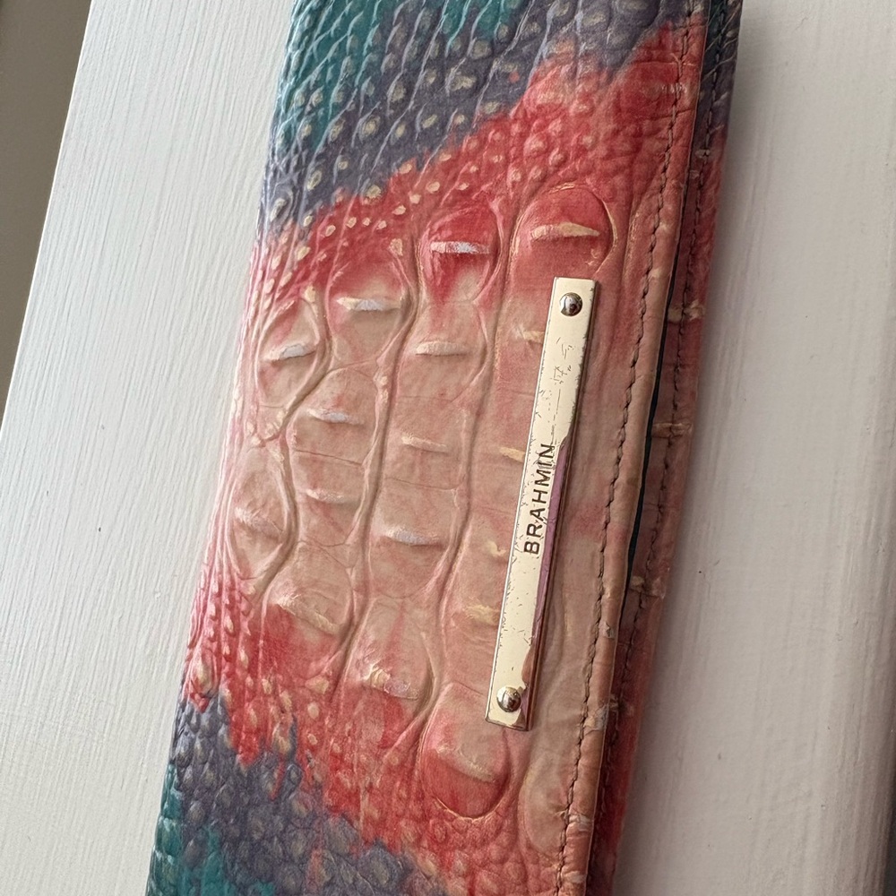 Brahmin Colorful Croc-Embossed Clutch